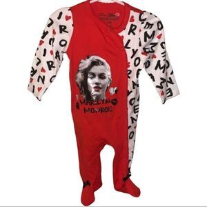 NWOT Born Glamorous Marilyn Monroe Footie Pajamas‎